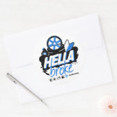 Sticker Rond Patrouille folle de dérive - Hella s'est cassé (le (Enveloppe)
