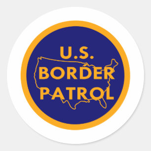 Sticker Rond Patrouille frontalière américaine #2002