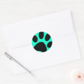 Sticker Rond patte de chien (Enveloppe)