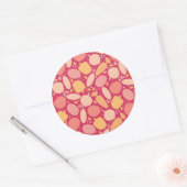 Sticker Rond Pattern de Colorful (Enveloppe)