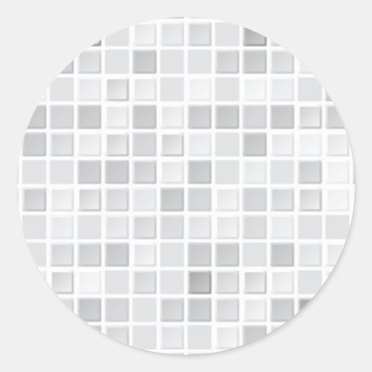 Sticker Rond Pattern de Gray Tiles (Devant)