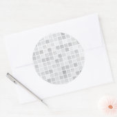 Sticker Rond Pattern de Gray Tiles (Enveloppe)