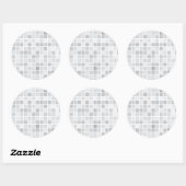Sticker Rond Pattern de Gray Tiles (Feuille)