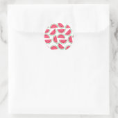 Sticker Rond pattern of watermelon (Sac)