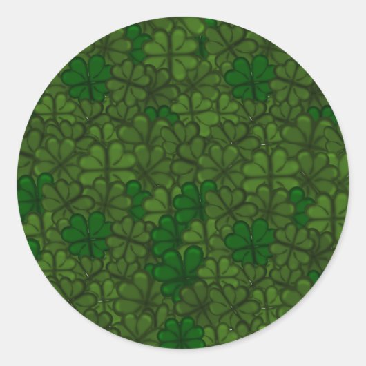 Sticker Rond Pattern St Patrick (Devant)