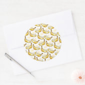 Sticker Rond Pattern with banana (Enveloppe)