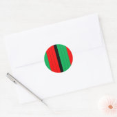 Sticker Rond Patterns de Kwanzaa Colors (Enveloppe)