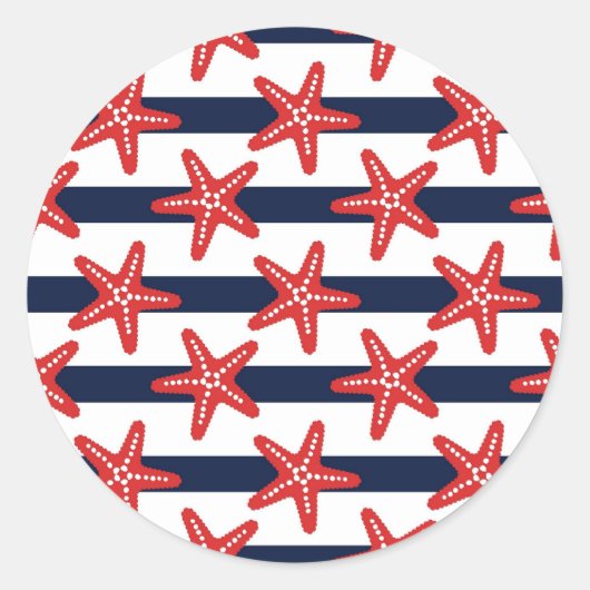 Sticker Rond Patterns de Stars And Stripes (Devant)