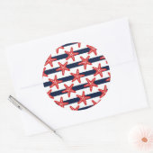 Sticker Rond Patterns de Stars And Stripes (Enveloppe)