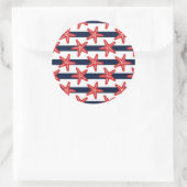 Sticker Rond Patterns de Stars And Stripes (Sac)