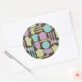 Sticker Rond Patterns d'Utensil 2 (Enveloppe)