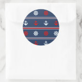 Sticker Rond Patters bleus (Sac)