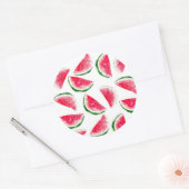 Sticker Rond Patters de Cute Pineapple et Watermelon (Enveloppe)