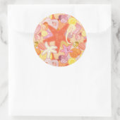 Sticker Rond Patters de Pastel Sea Creature (Sac)