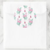 Sticker Rond Patters Flamingo et Watermelon Pastel (Sac)