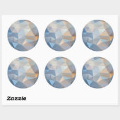 Sticker Rond Patters triangulaires (Feuille)