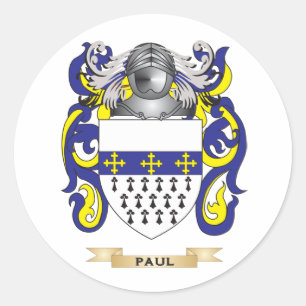 Sticker Rond Paul Coat of Arms (Family Crest)