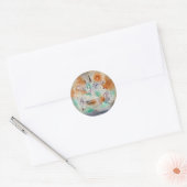 Sticker Rond Paul Klee - Chien Hurleur, (Enveloppe)