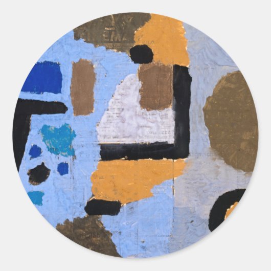 Sticker Rond Paul Klee Peinture Abstraite Art moderne (Devant)
