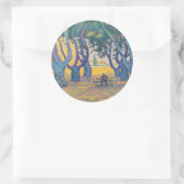 Sticker Rond Paul Signac - Place des Lices, Saint-Tropez (Sac)