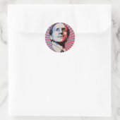 Sticker Rond Paul Wellstone (Sac)