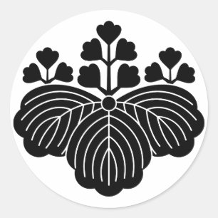 Sticker Rond Paulownia avec 5/3 floraisons