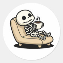 Pause Café – Faucheuse Humour Noir Café