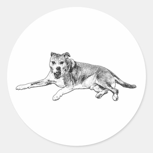 Sticker Rond Pause Joyeuse, Contenu Étalé (Devant)