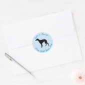 Sticker Rond Pause (Whippet) (Enveloppe)