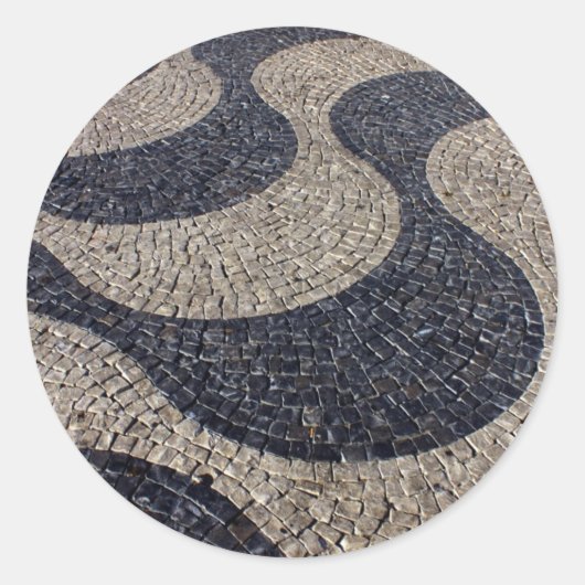 Sticker Rond Pavée Portugaise (Devant)