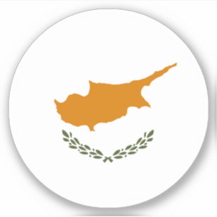 Sticker rond Pavillon Chypre