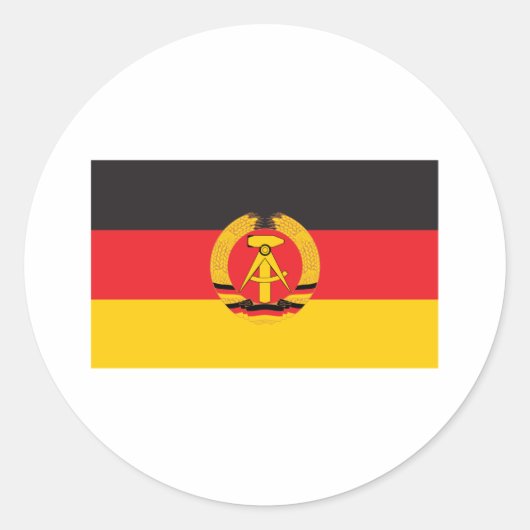 Sticker Rond Pavillon de l'Allemagne de l'Est (Devant)