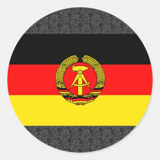 Sticker Rond Pavillon de l'Allemagne de l'Est (Devant)
