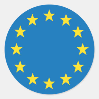 Sticker Rond pavillon de l'Union européenne
