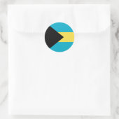 Sticker Rond pavillon des Bahamas (Sac)