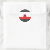 Sticker Rond Pavillon Gibraltar (Sac)