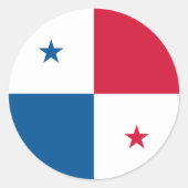 Sticker Rond Pavillon Panama (Devant)
