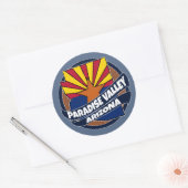 Sticker Rond Pavillon Paradise Valley Arizona éclater rond auto (Enveloppe)