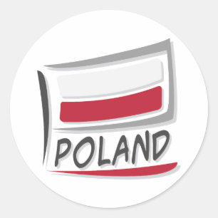 Sticker Rond Pavillon Pologne Pride X