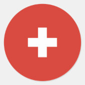 Sticker Rond pavillon suisse (Devant)