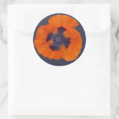 Sticker Rond Pavot orange écarlate 1 (Sac)