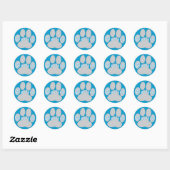 Sticker Rond Paw d'agilité (Feuille)