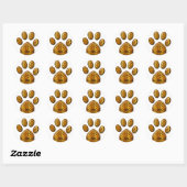 Sticker Rond Paw de tigre #2 (Feuille)