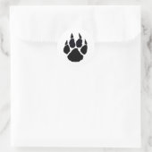 Sticker Rond Paw noir (Sac)