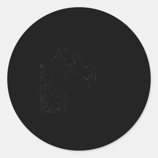 Sticker Rond Paw On The Back Sarcastic Saying Design Funny Cat (Devant)