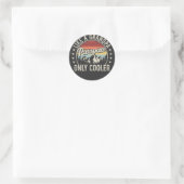 Sticker Rond Pawpaw comme un grand-père seul Glacière rétro (Sac)