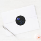 Sticker Rond Paws for a cure Alopecia Awareness (Enveloppe)