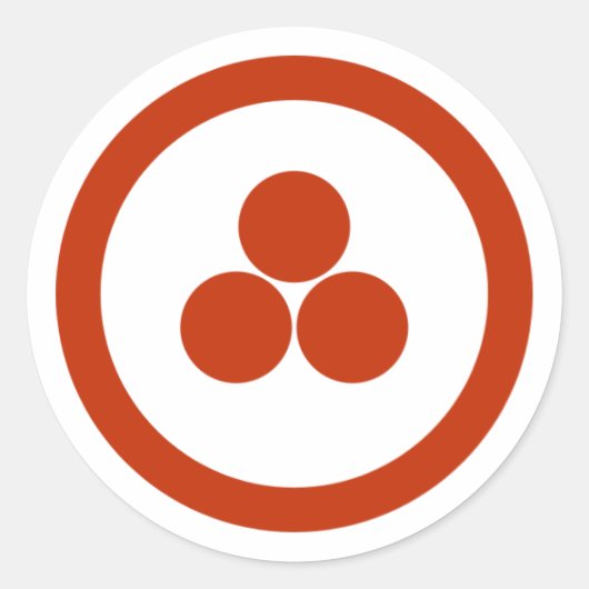 Sticker Rond Pax Cultura stationnaire (Devant)