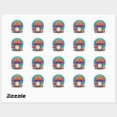 Sticker Rond Paxillus Penguin (Feuille)