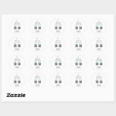 Sticker Rond Paypal Cashapp numérisation pour payer QR ajouter  (Feuille)